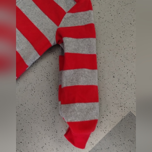 Carter's Just For You Christmas Holiday One Piece Pajamas Size 3T Red Santa PJ - Picture 8 of 11